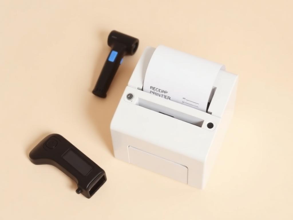 Bondrucker und Handscanner